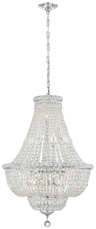 Crystorama Rosyln 22"W Polished Chrome Crystal Chandelier