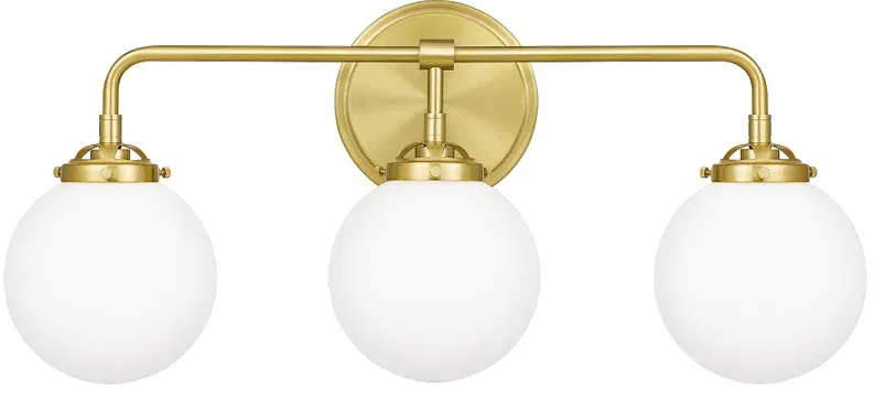 Quoizel Landry 24" Wide Satin Brass 3-Light Bath Light