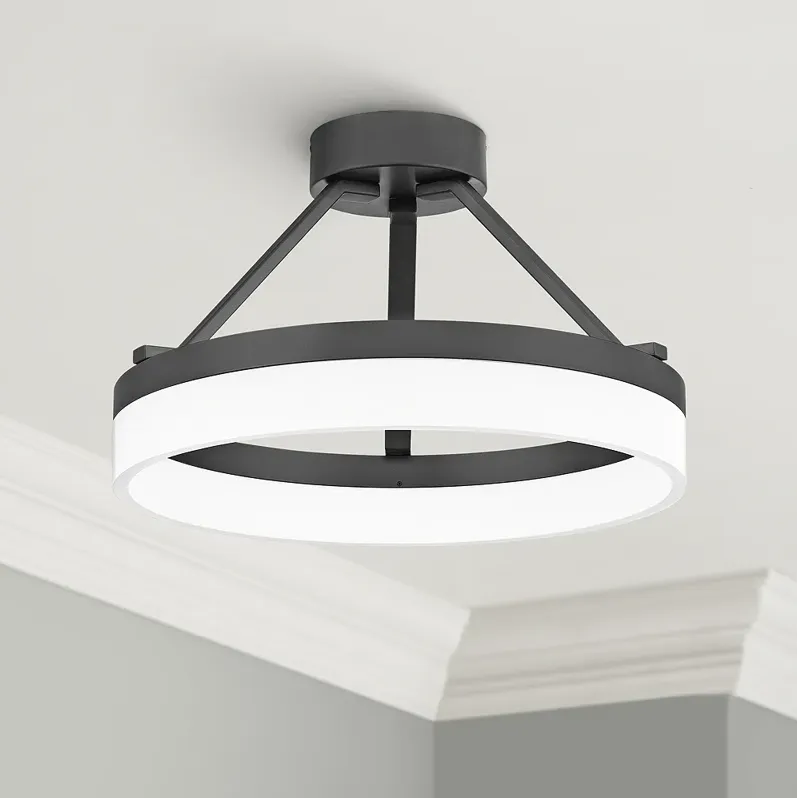 Quoizel Cohen 15 3/4" Wide Oil-Rubbed Bronze LED Ceiling Light