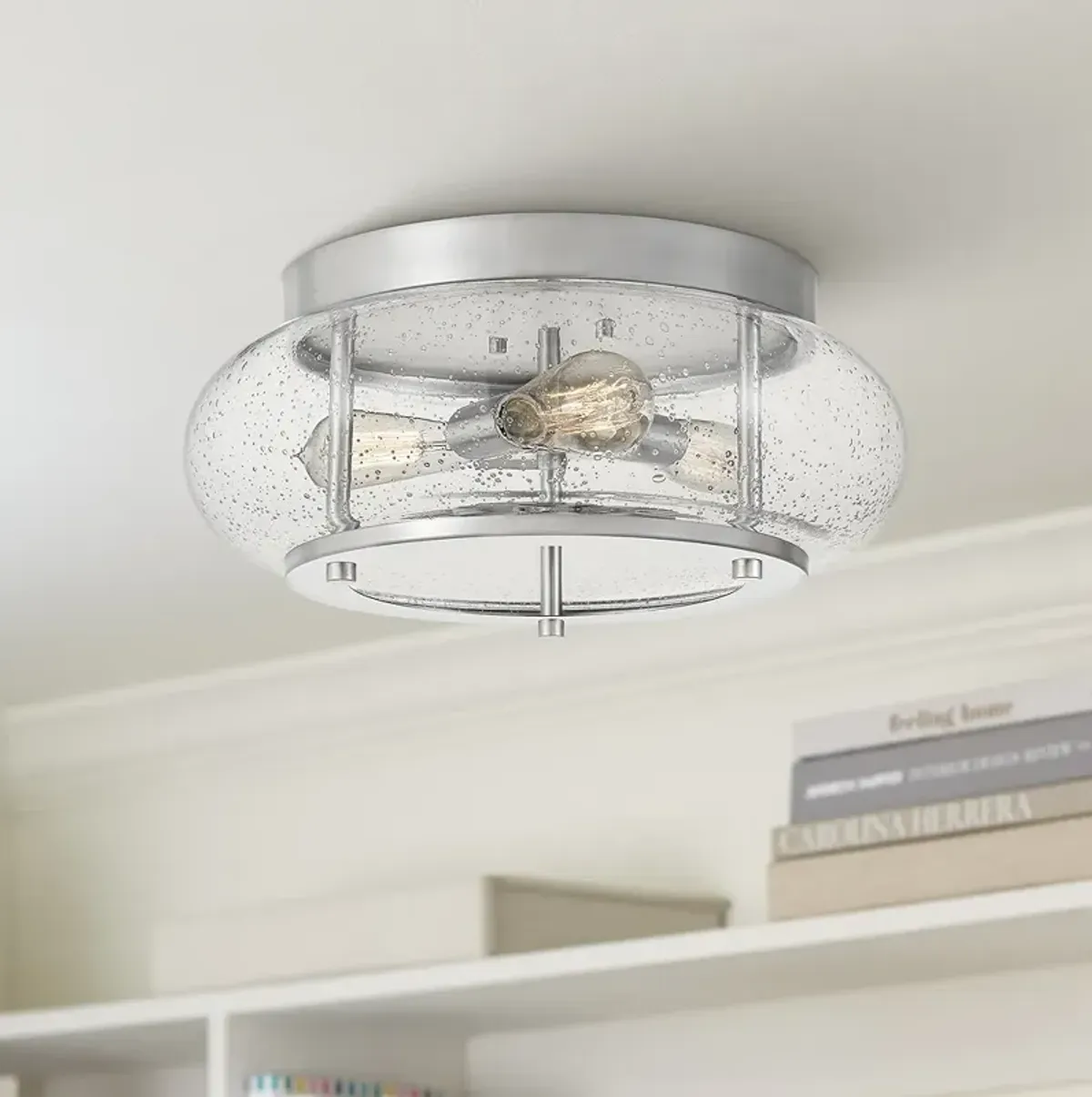 Quoizel Trilogy 16"W Brushed Nickel 3-Light Ceiling Light