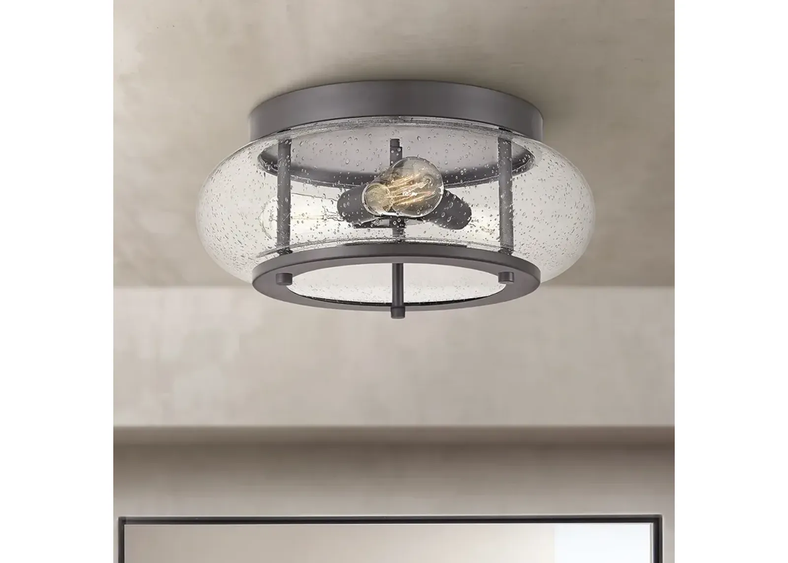 Quoizel Trilogy 16" Wide Old Bronze 3-Light Ceiling Light