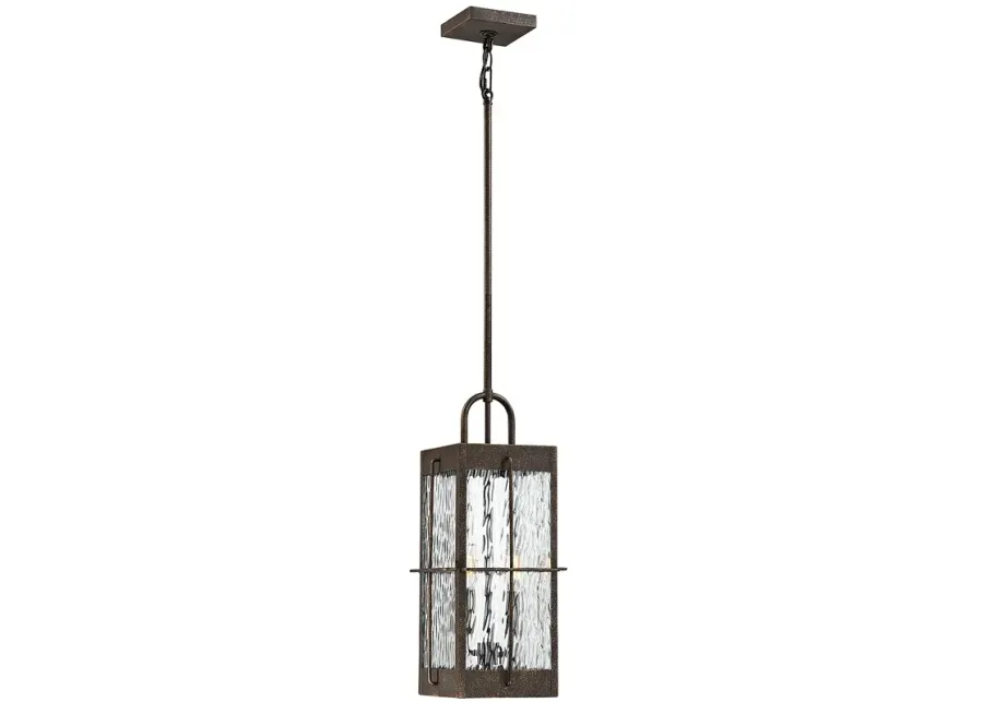 Quoizel Ward 18 1/2" High Gilded Bronze Outdoor Hanging Light