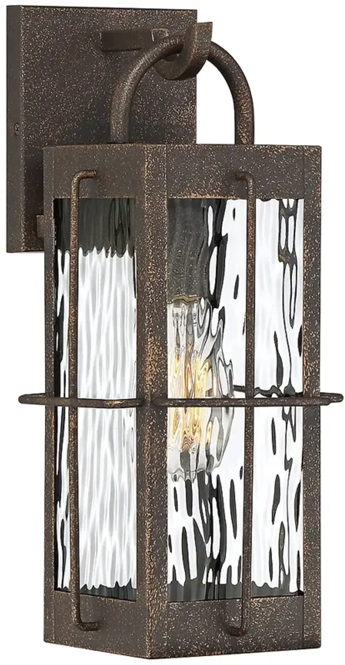 Quoizel Ward 14 1/4" High Gilded Bronze Outdoor Wall Light