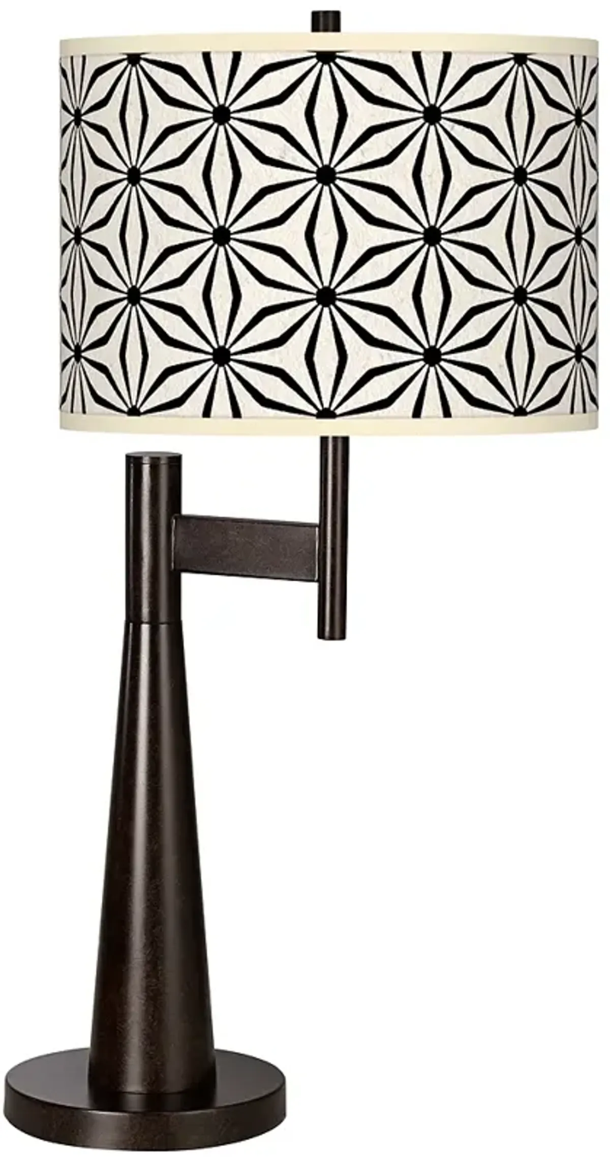 Giclee Glow Novo 30 3/4" Kaleidoscope Flowers Shade Bronze Table Lamp