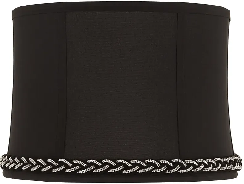 Massa Black Softback Drum Lamp Shade 13x14x10 (Washer)