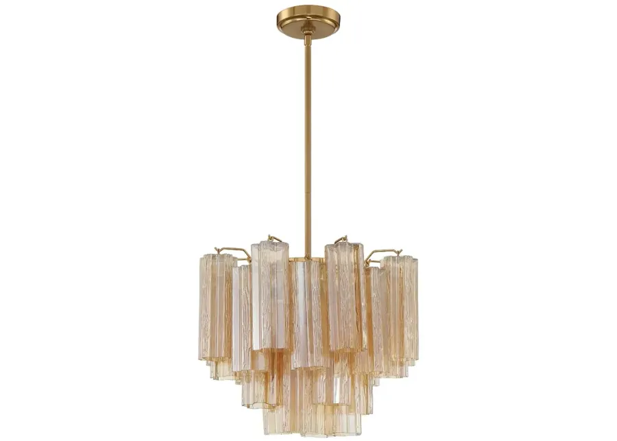 Addis 4 Light Aged Brass Chandelier