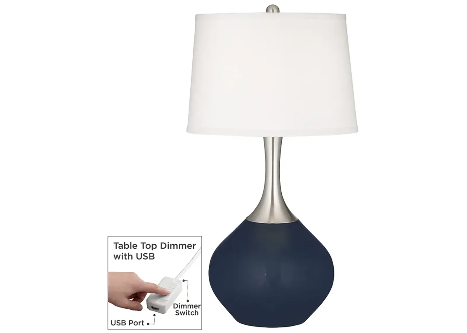 Naval Spencer Table Lamp with Dimmer