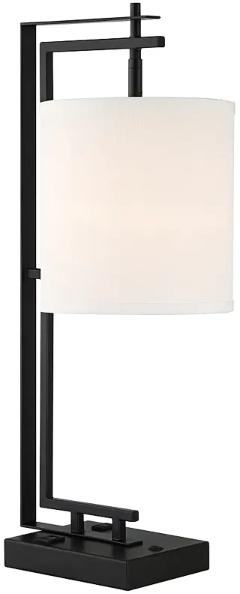 Possini Euro Covello 25" Modern Outlet and USB Desk Lamp
