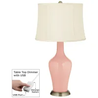 Rustique Anya Table Lamp with Dimmer