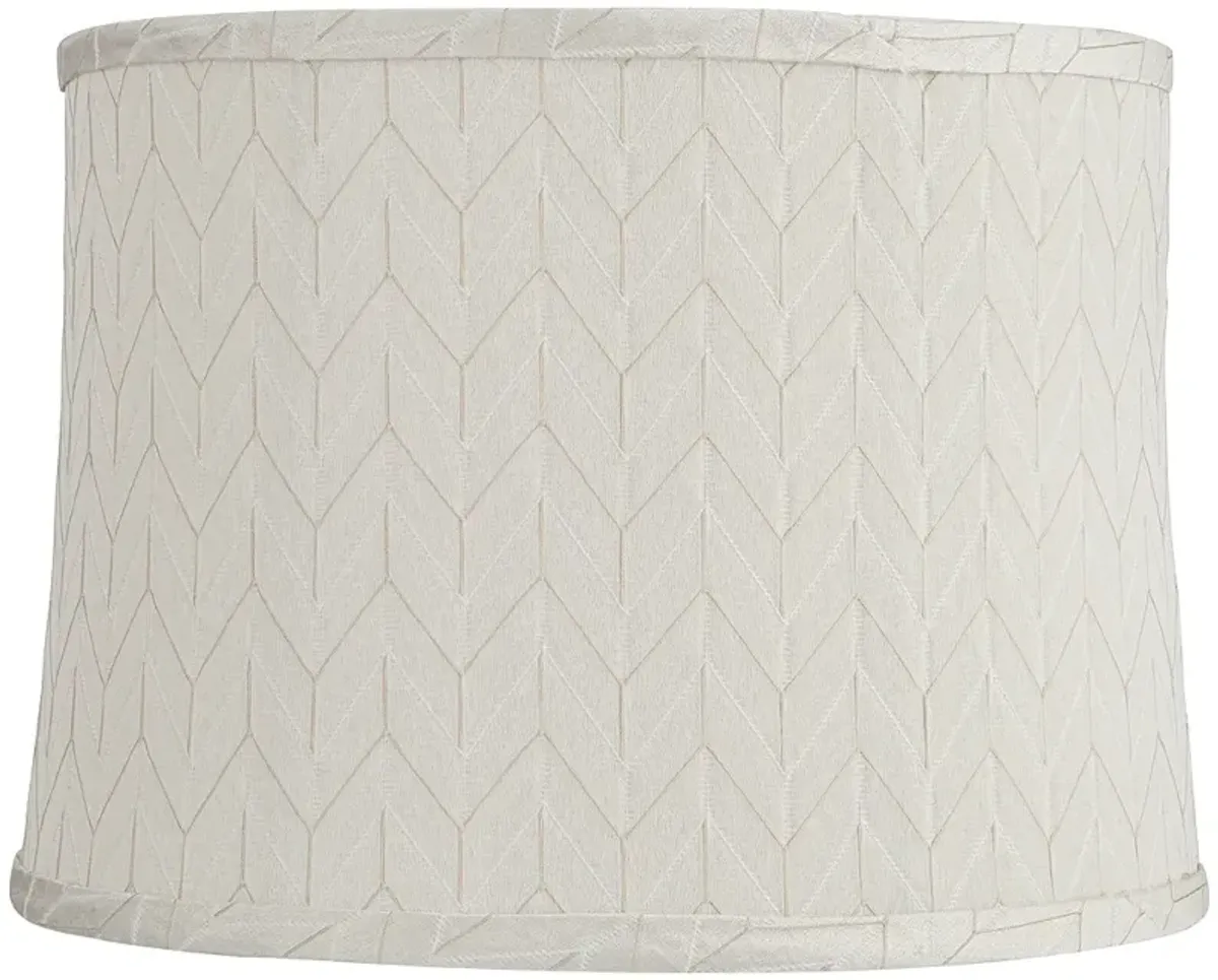 Springcrest Barr Cream Chevron Pattern Lamp Shade 14x15x11 (Spider)
