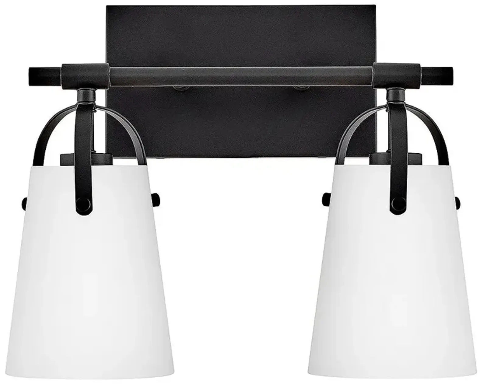 Hinkley Foster Small Two Light Vanity Black