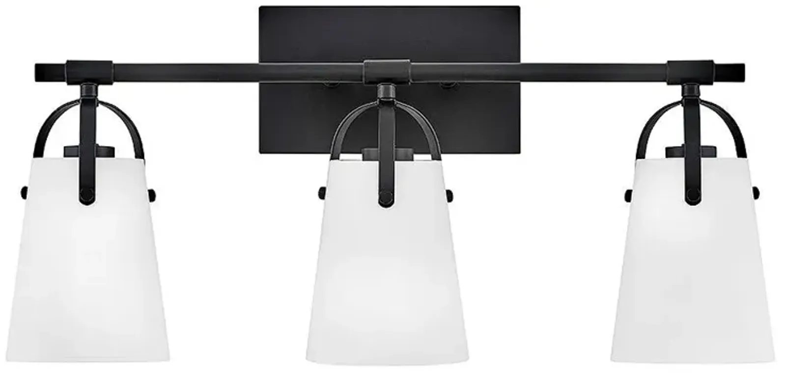 Hinkley Foster Medium Three Light Vanity Black