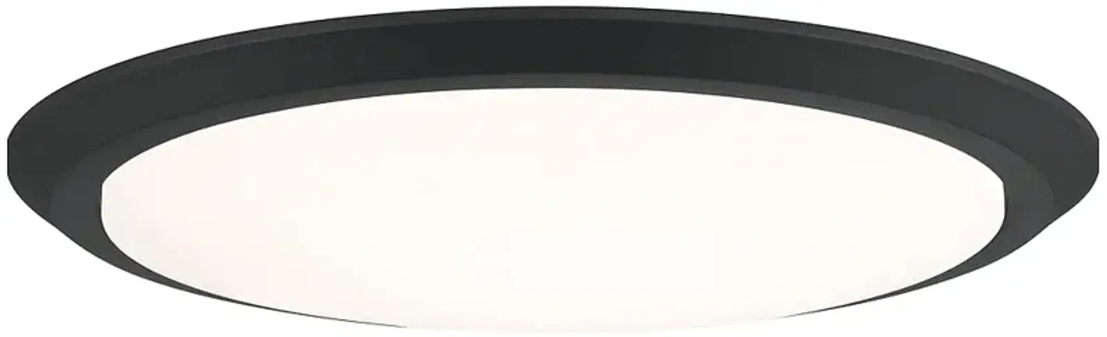 Verge 20-Inch Integrated LED Earth Black Flush Mount Light