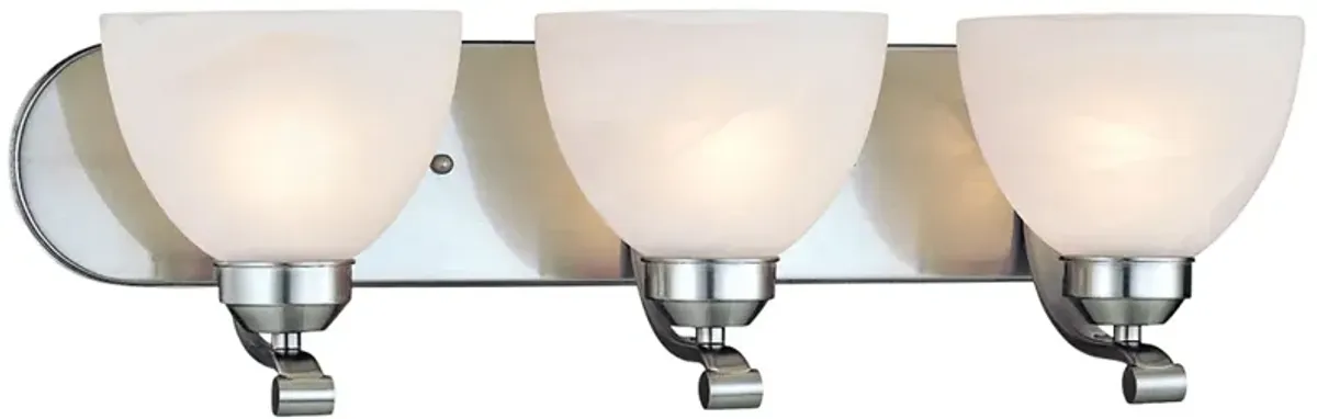 Minka-Lavery Paradox 3-Light Brushed Nickel Bath Light