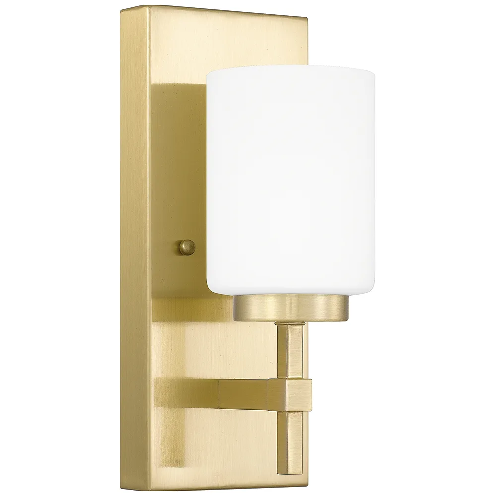 Quoizel Wilburn 12" High Satin Brass LED Wall Sconce