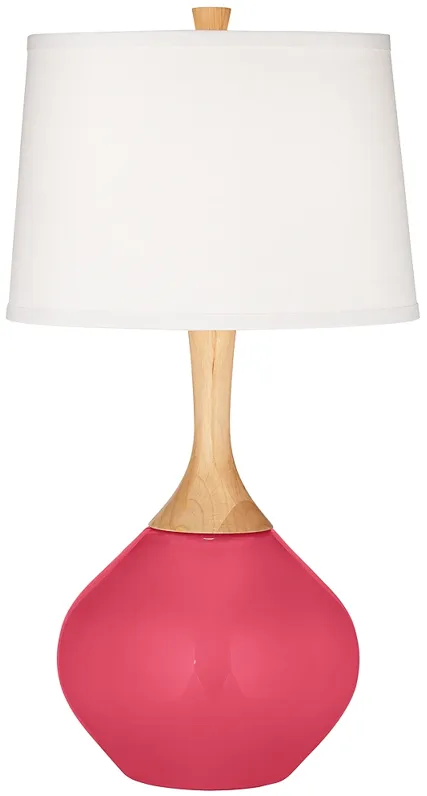 Eros Pink Wexler Table Lamp with Dimmer