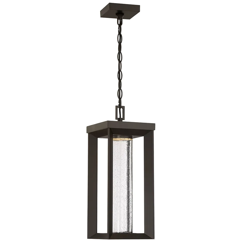 The Great Outdoors ShorePoint LED Oil Rub Bronze Outdoor Chain Hung Lantern