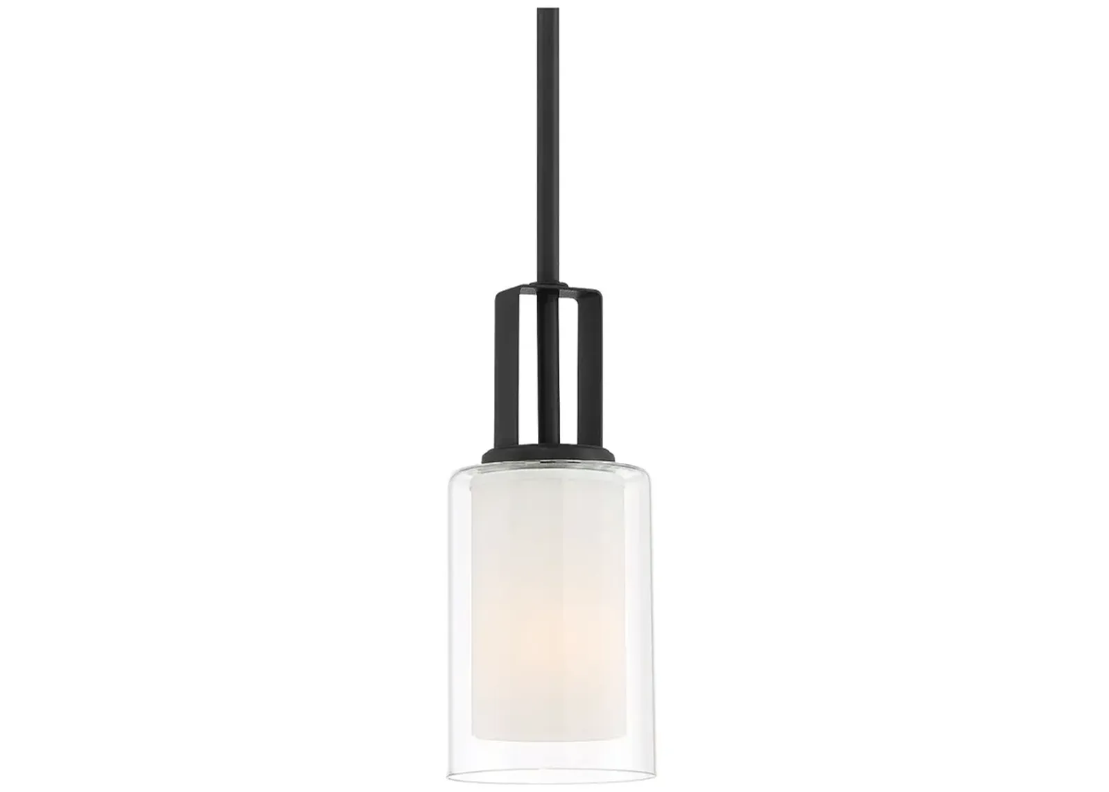 Minka-Lavery  Parsons Studio 1-Light Sand Coal Mini Pendant