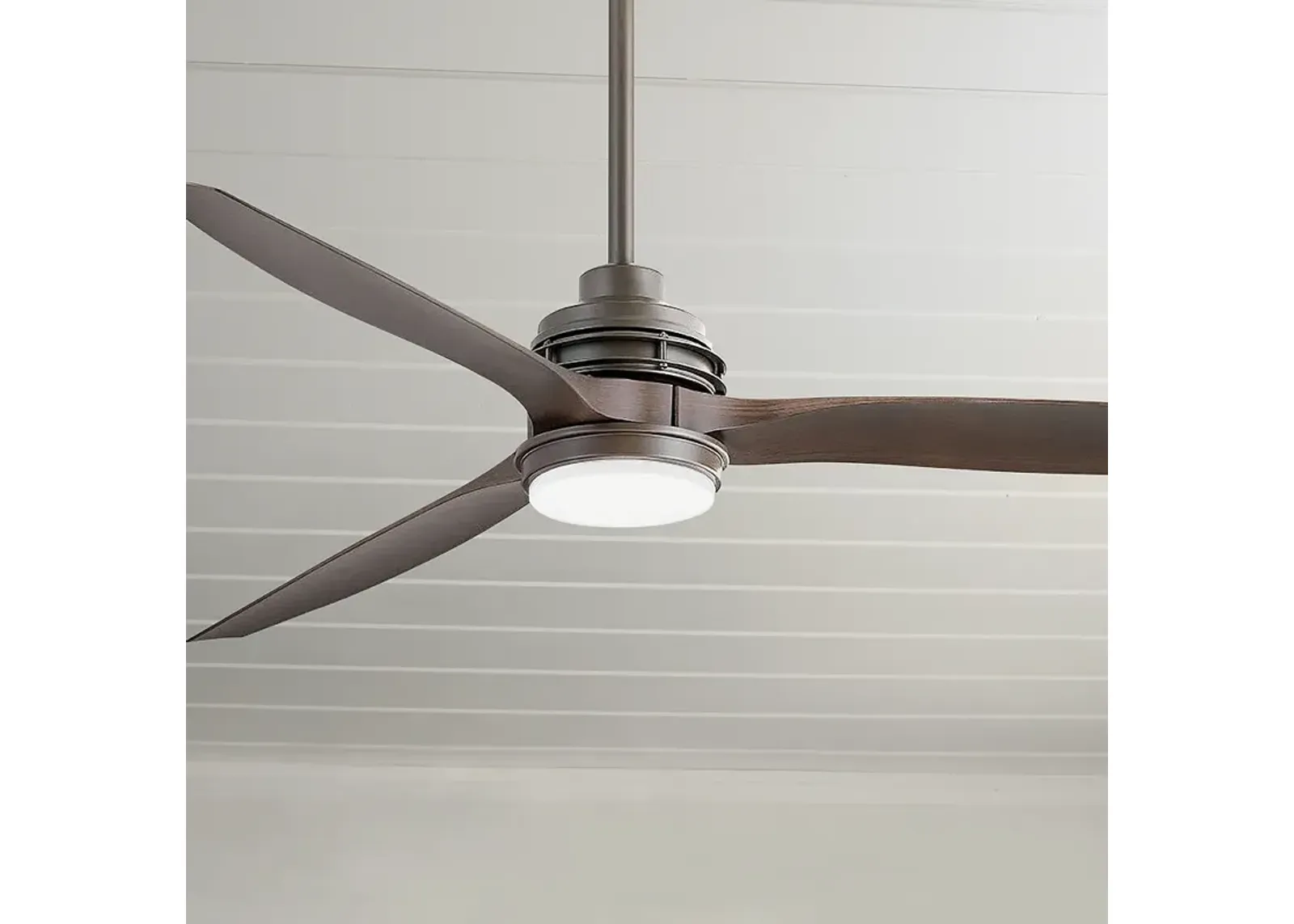 60" Hinkley Artiste Matte Bronze LED Wet-Rated Smart Ceiling Fan