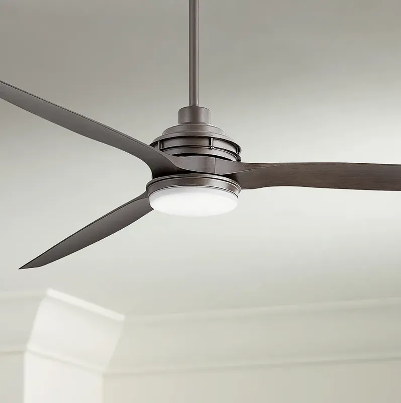 72" Hinkley Artiste Metallic Matte Bronze LED Wet-Rated Smart Fan