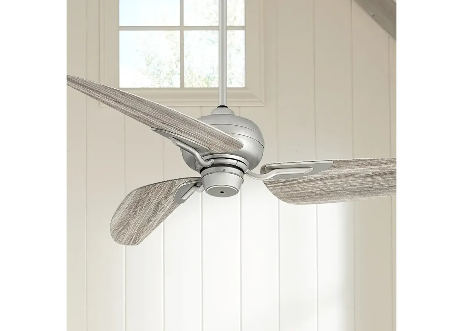 60" Hinkley Bimini Brushed Nickel Wet-Rated Ceiling Fan