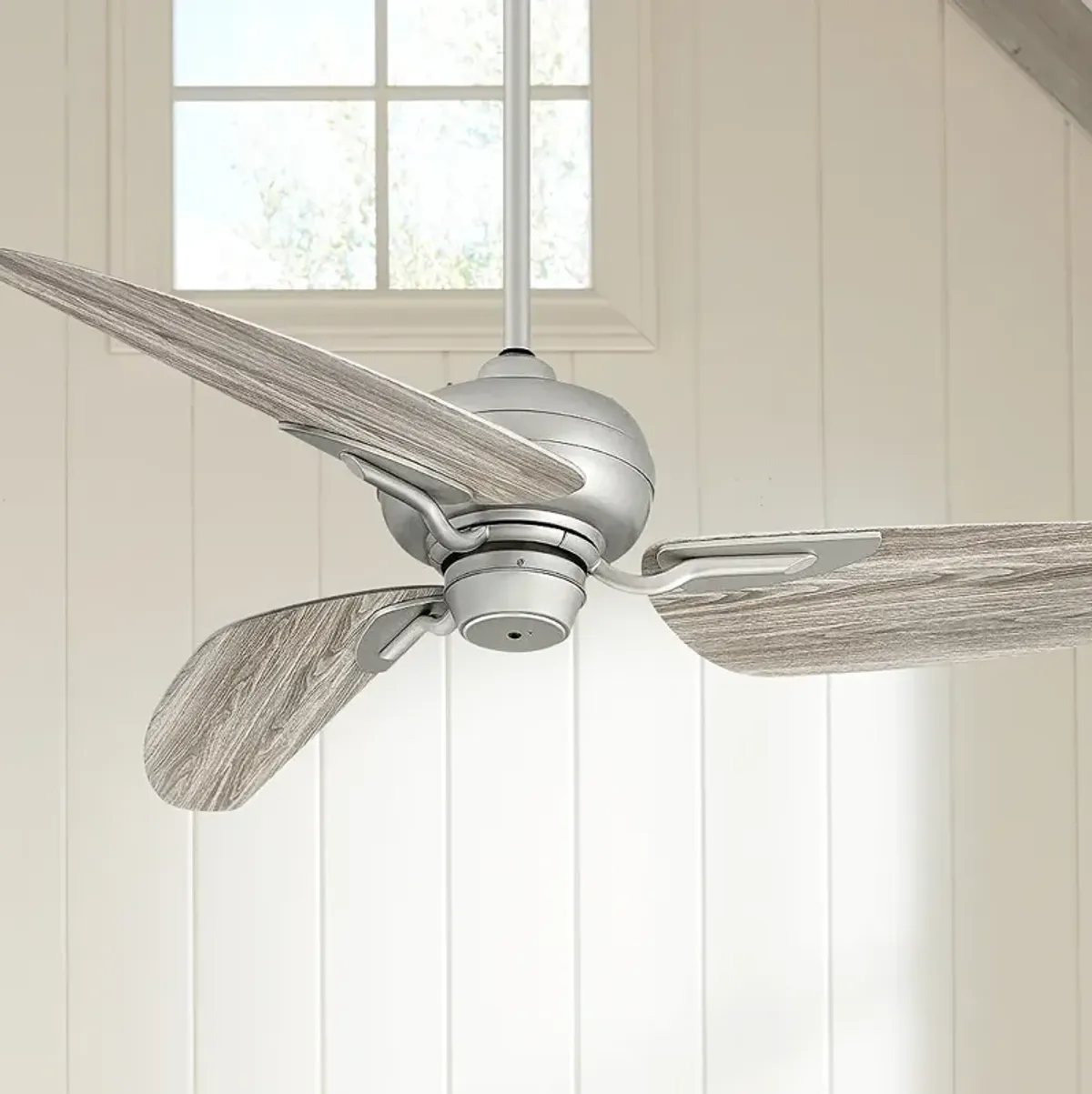 60" Hinkley Bimini Brushed Nickel Wet-Rated Ceiling Fan