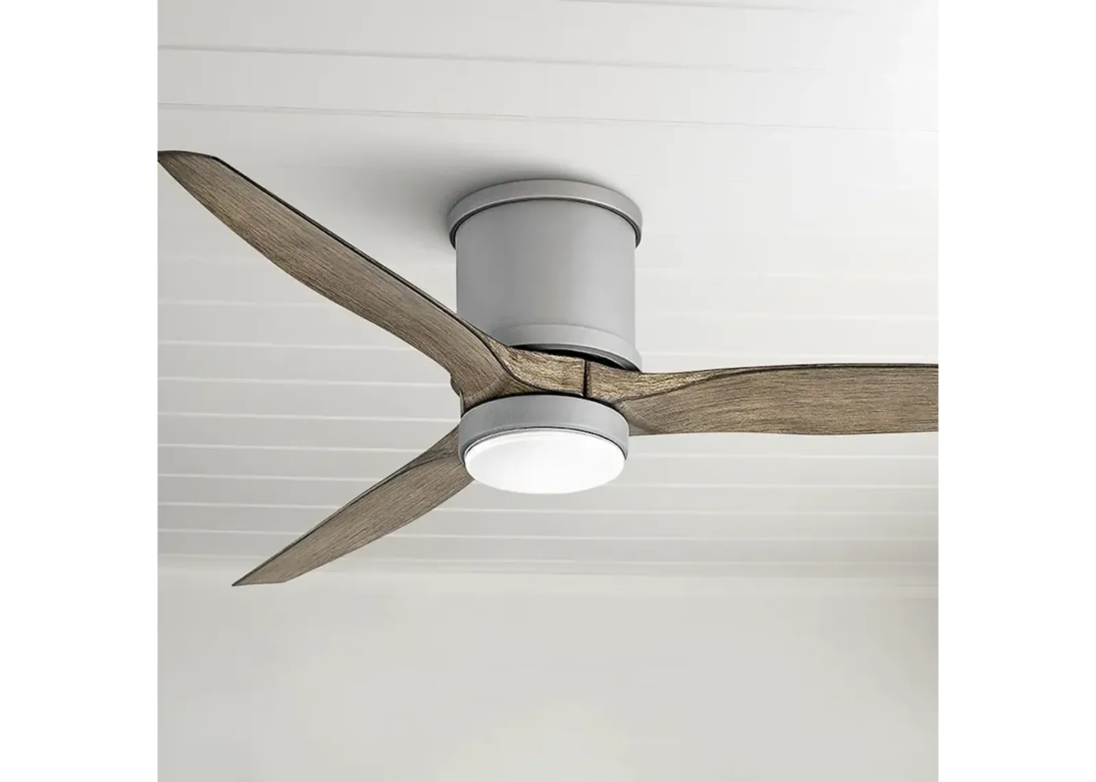 52" Hinkley Hover Graphite Wet-Rated LED Hugger Smart Ceiling Fan