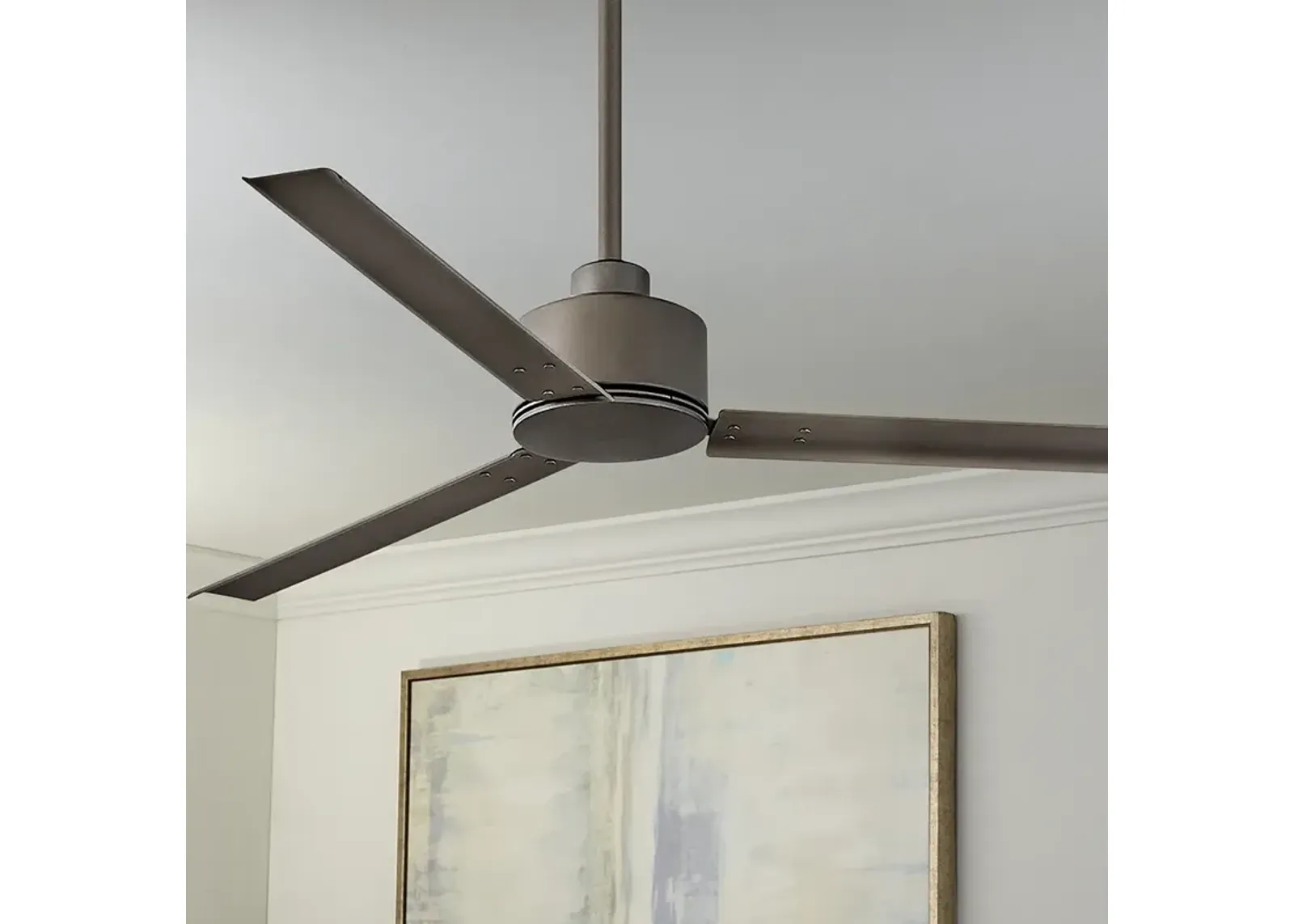 56" Hinkley Indy Metallic Matte Bronze Wet Rated Fan with Wall Control