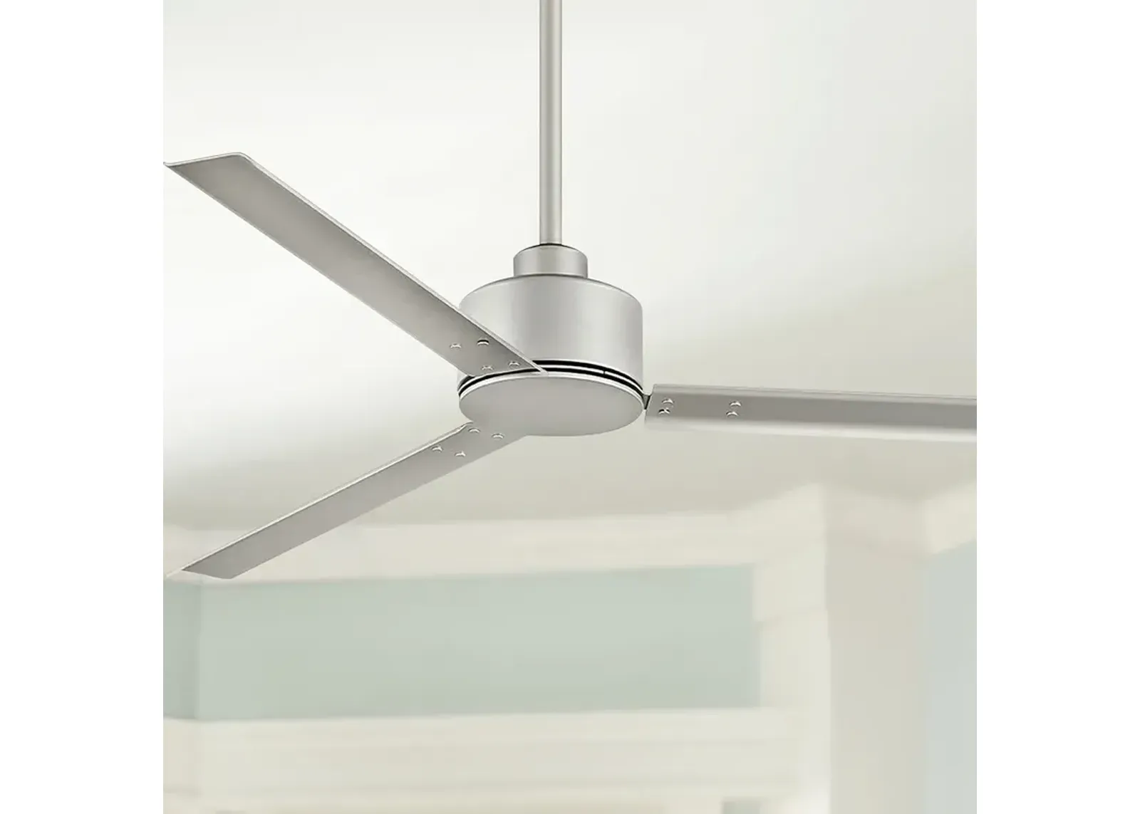 56" Hinkley Indy Brushed Nickel Wet Rated Fan with Wall Control