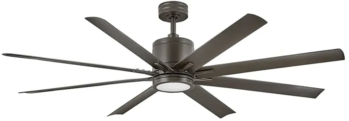 66" Hinkley Vantage Matte Bronze Outdoor LED Smart Ceiling Fan