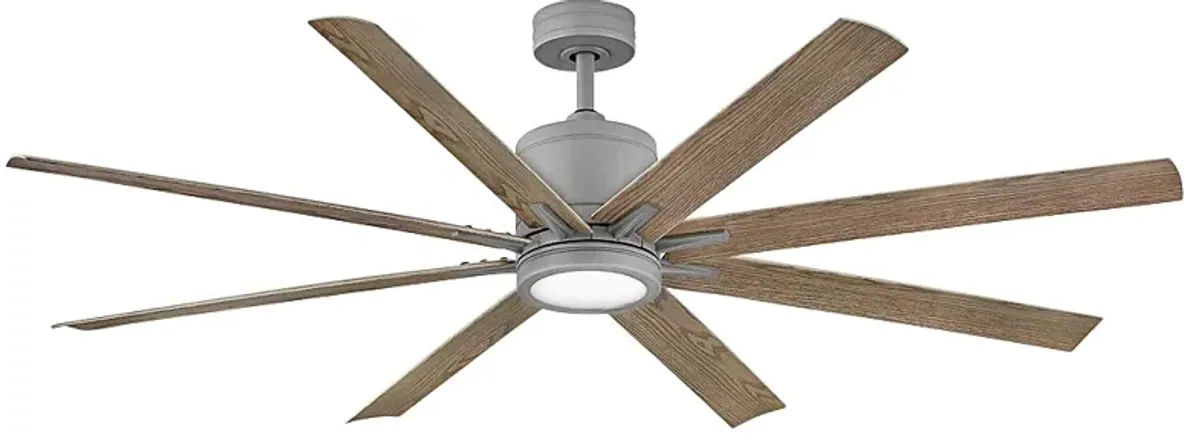 66" Hinkley Vantage Graphite Outdoor LED Smart Ceiling Fan with Remote