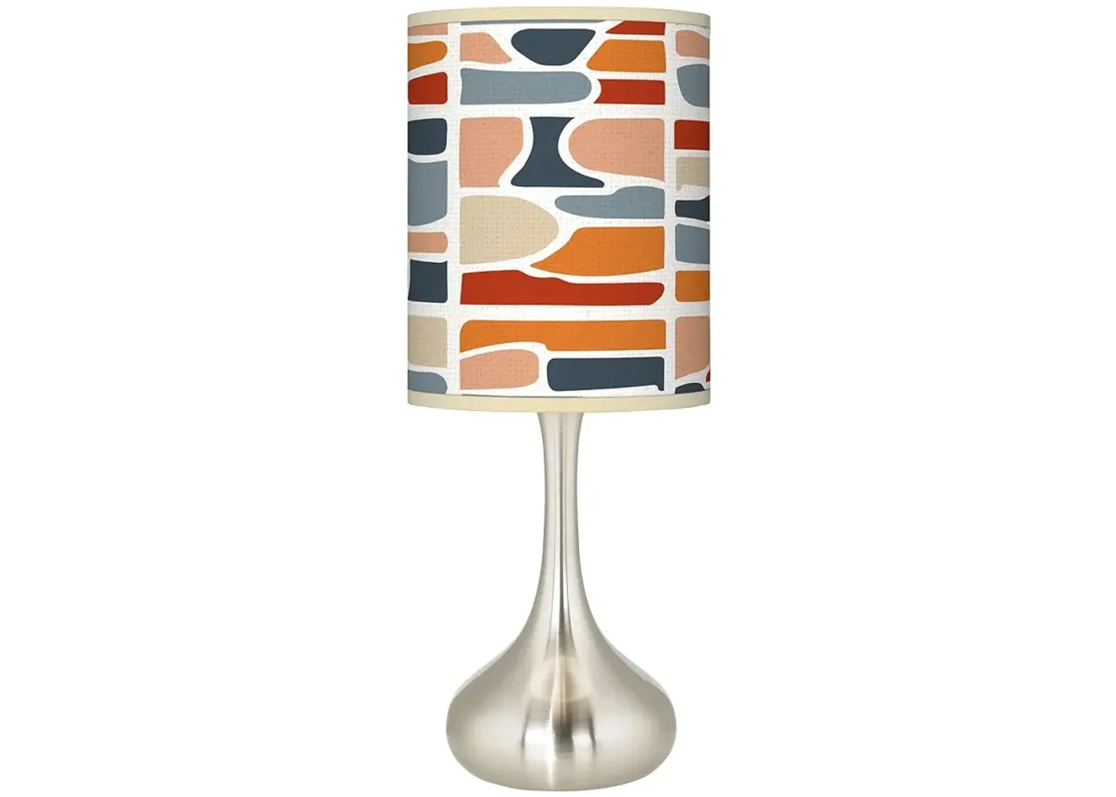 Retro Cobblestones Giclee Droplet Table Lamp