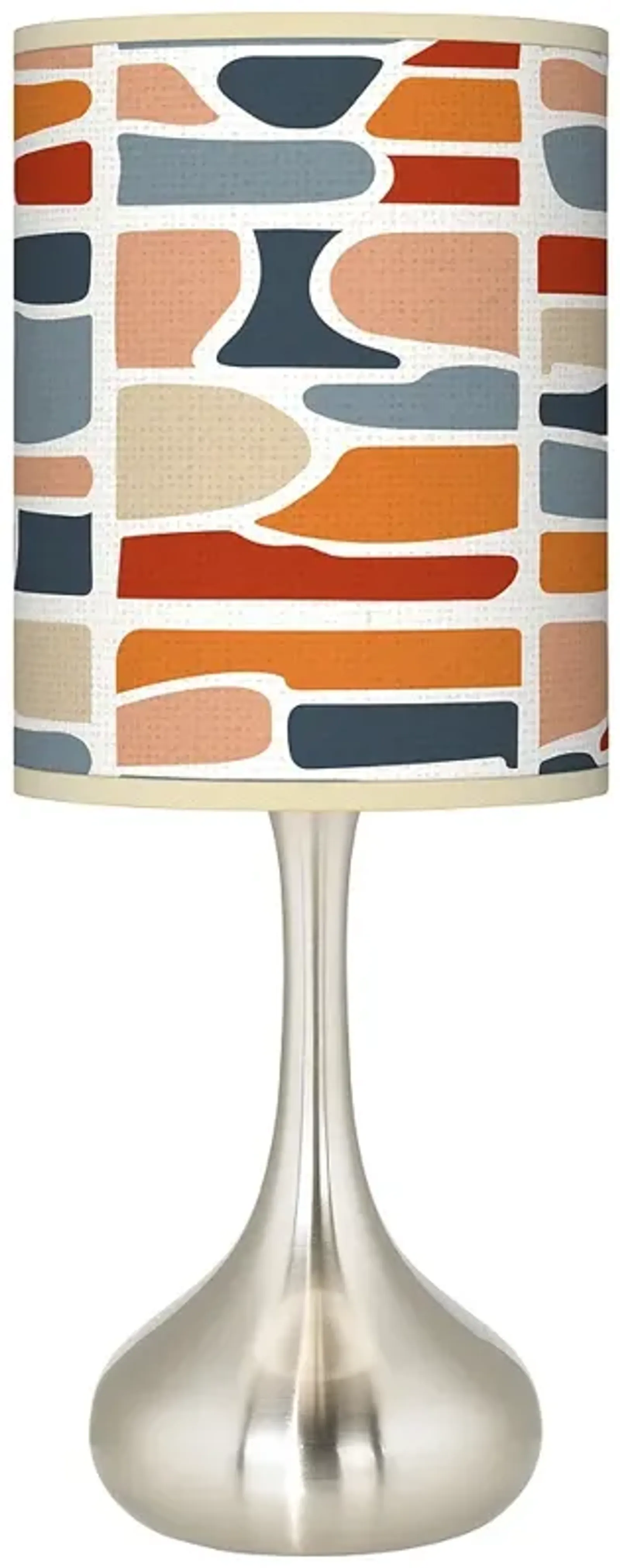 Retro Cobblestones Giclee Droplet Table Lamp