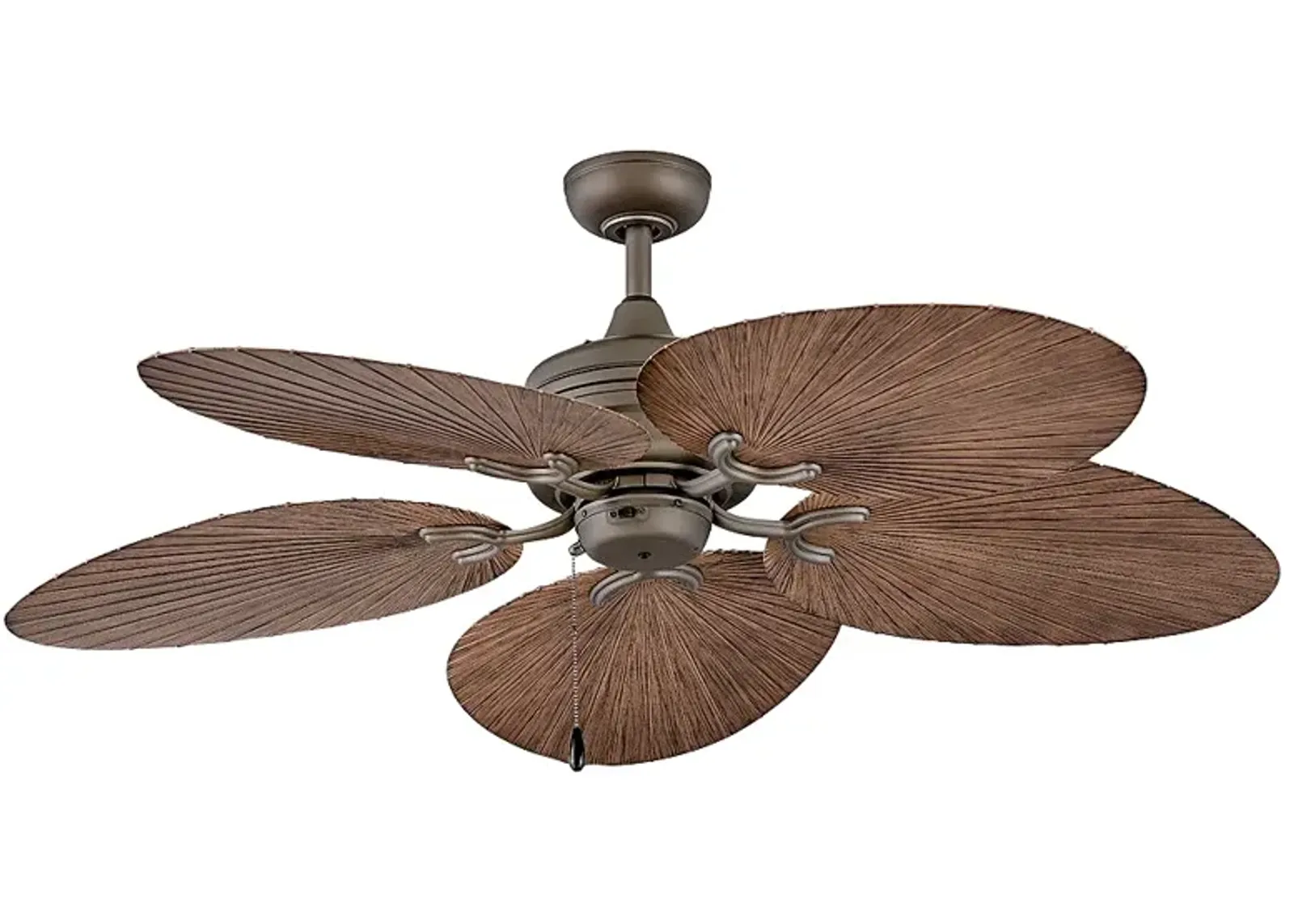 52" Hinkley Tropic Air Matte Bronze Wet Rated Pull Chain Ceiling Fan