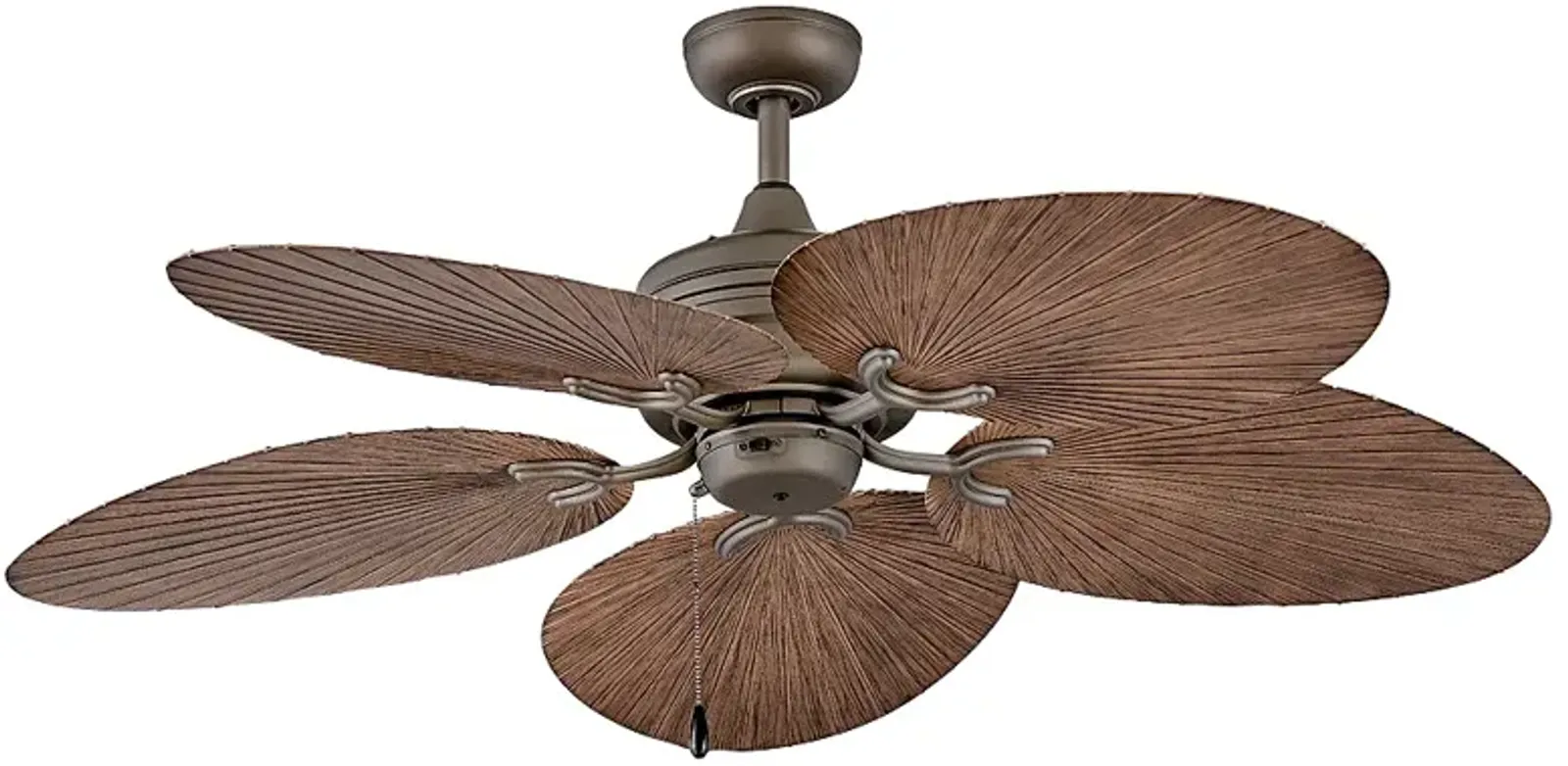 52" Hinkley Tropic Air Matte Bronze Wet Rated Pull Chain Ceiling Fan