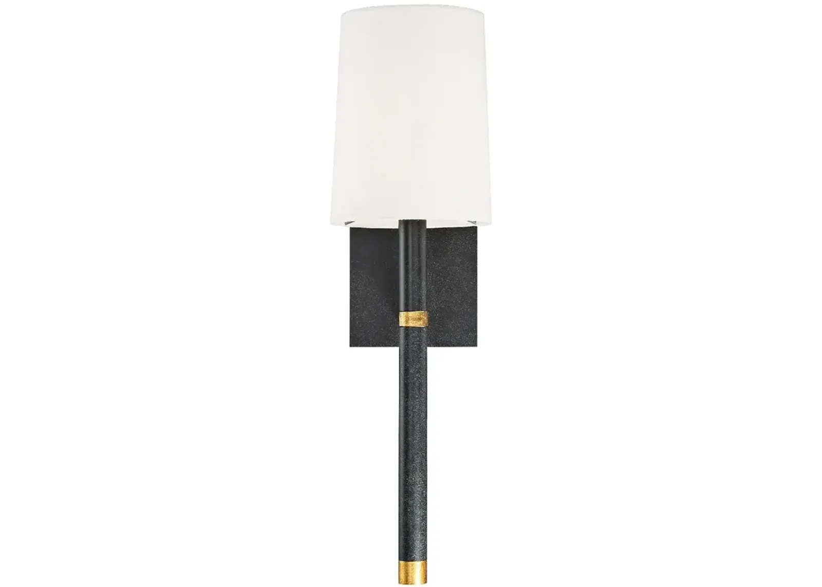 Crystorama Weston 14 1/2" High Black Wall Sconce