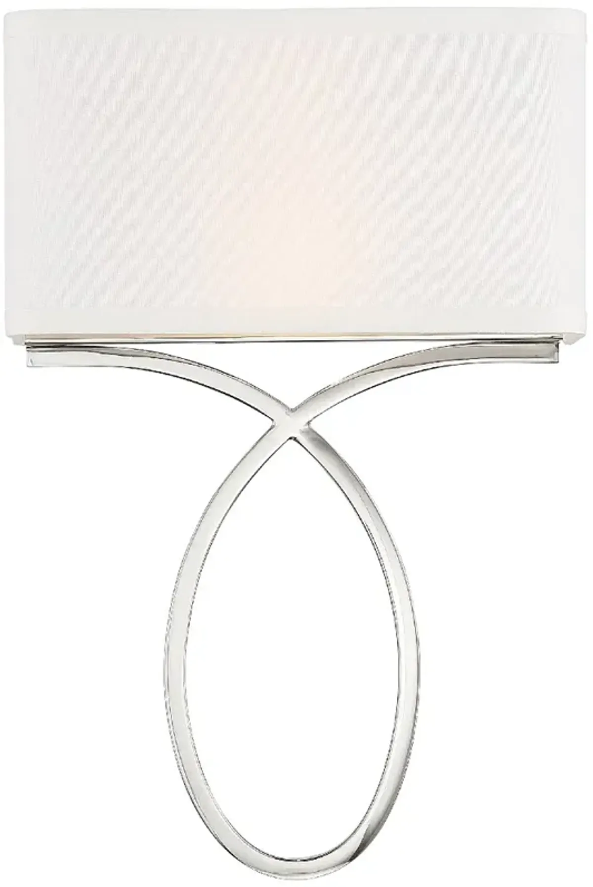 Crystorama Brinkley 15" High Polished Nickel Wall Sconce