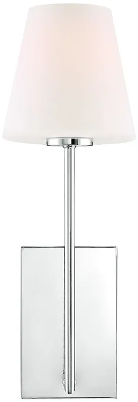 Crystorama Lena 17 1/2" High Chrome Wall Sconce