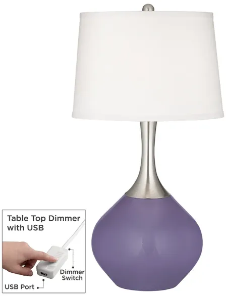 Purple Haze Spencer Table Lamp with Dimmer