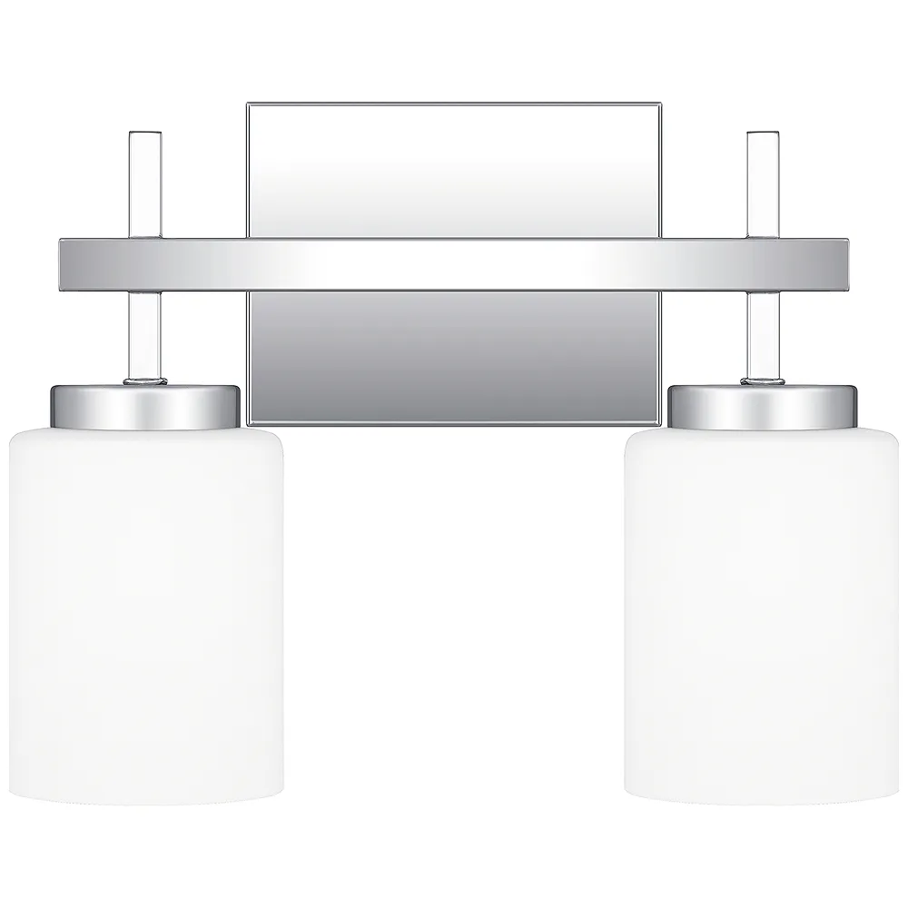 Wilburn 2-Light Integrated LED Polished Chrome Vanity Light