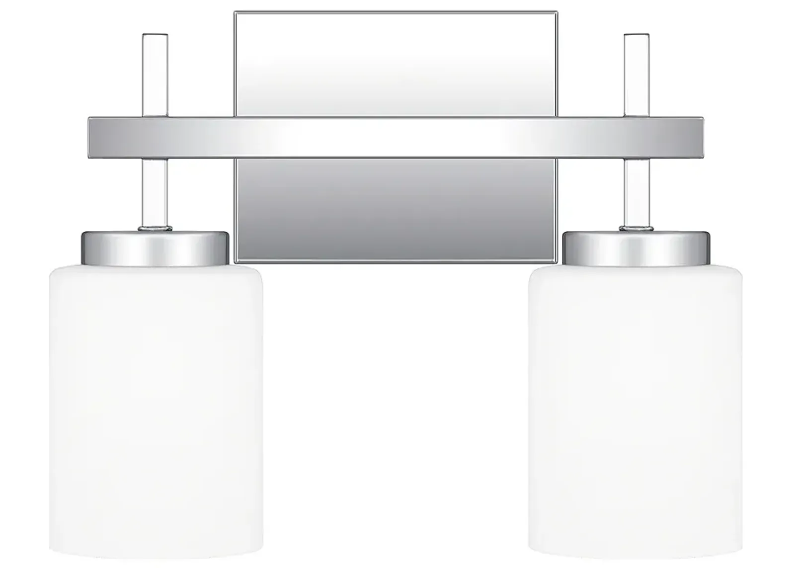 Wilburn 2-Light Integrated LED Polished Chrome Vanity Light