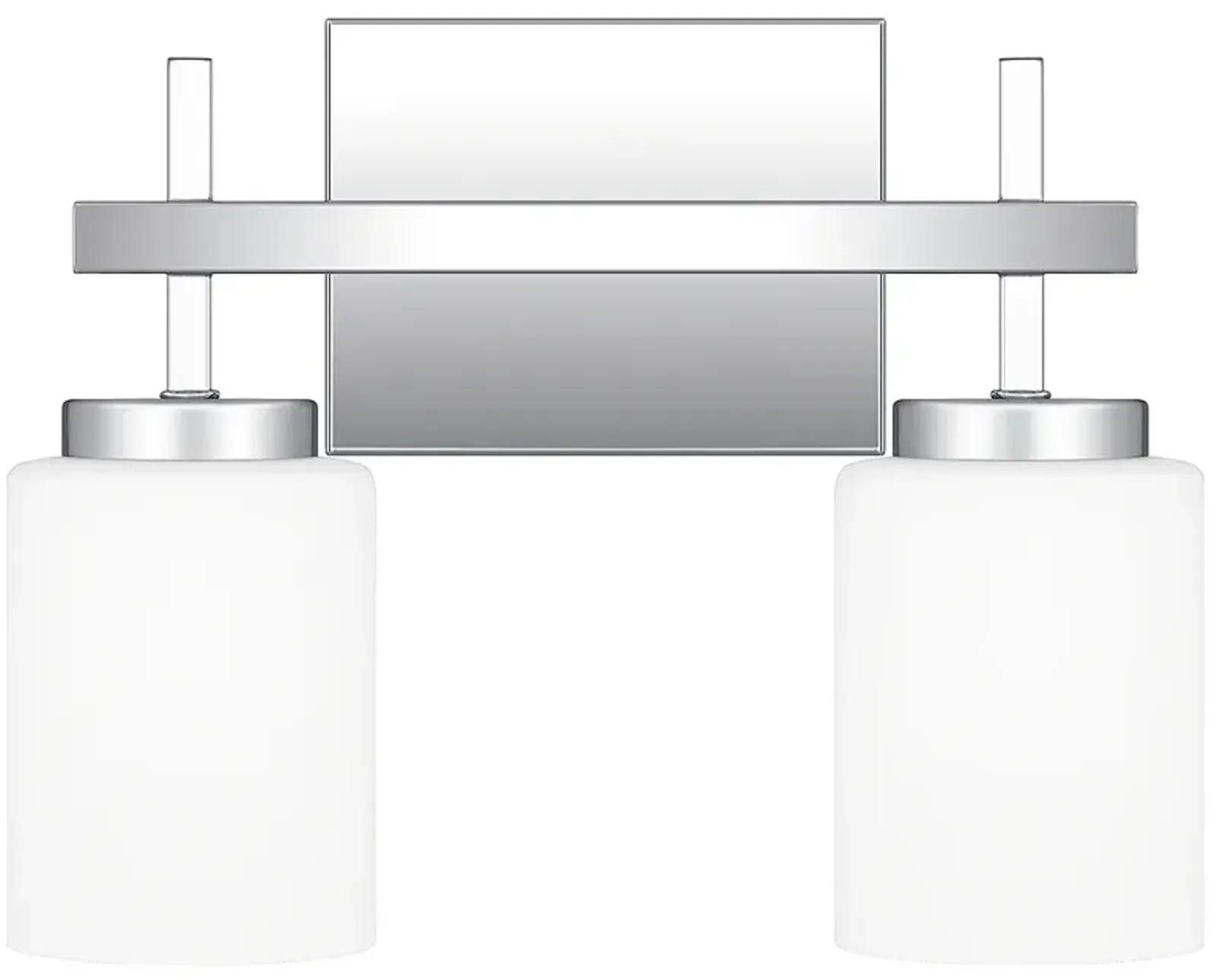 Wilburn 2-Light Integrated LED Polished Chrome Vanity Light