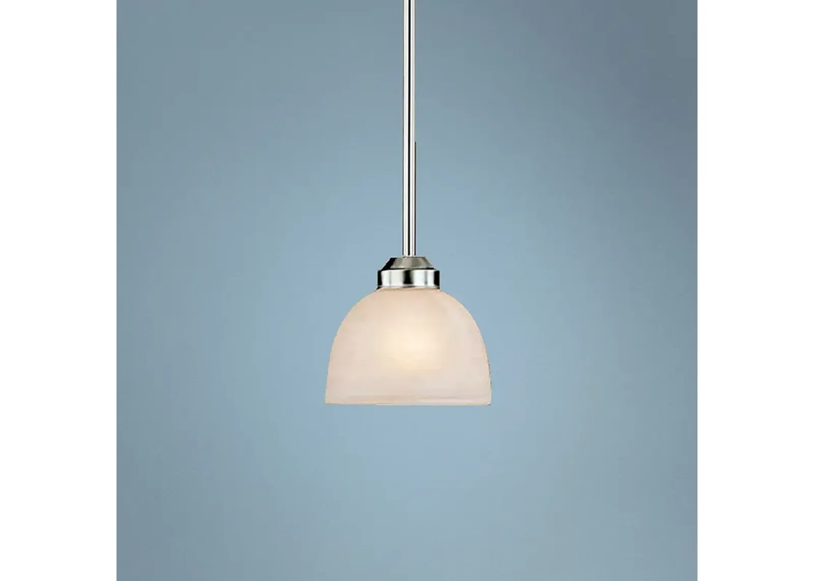 Paradox Brushed Nickel 6 1/2" Wide Single Mini Pendant Light