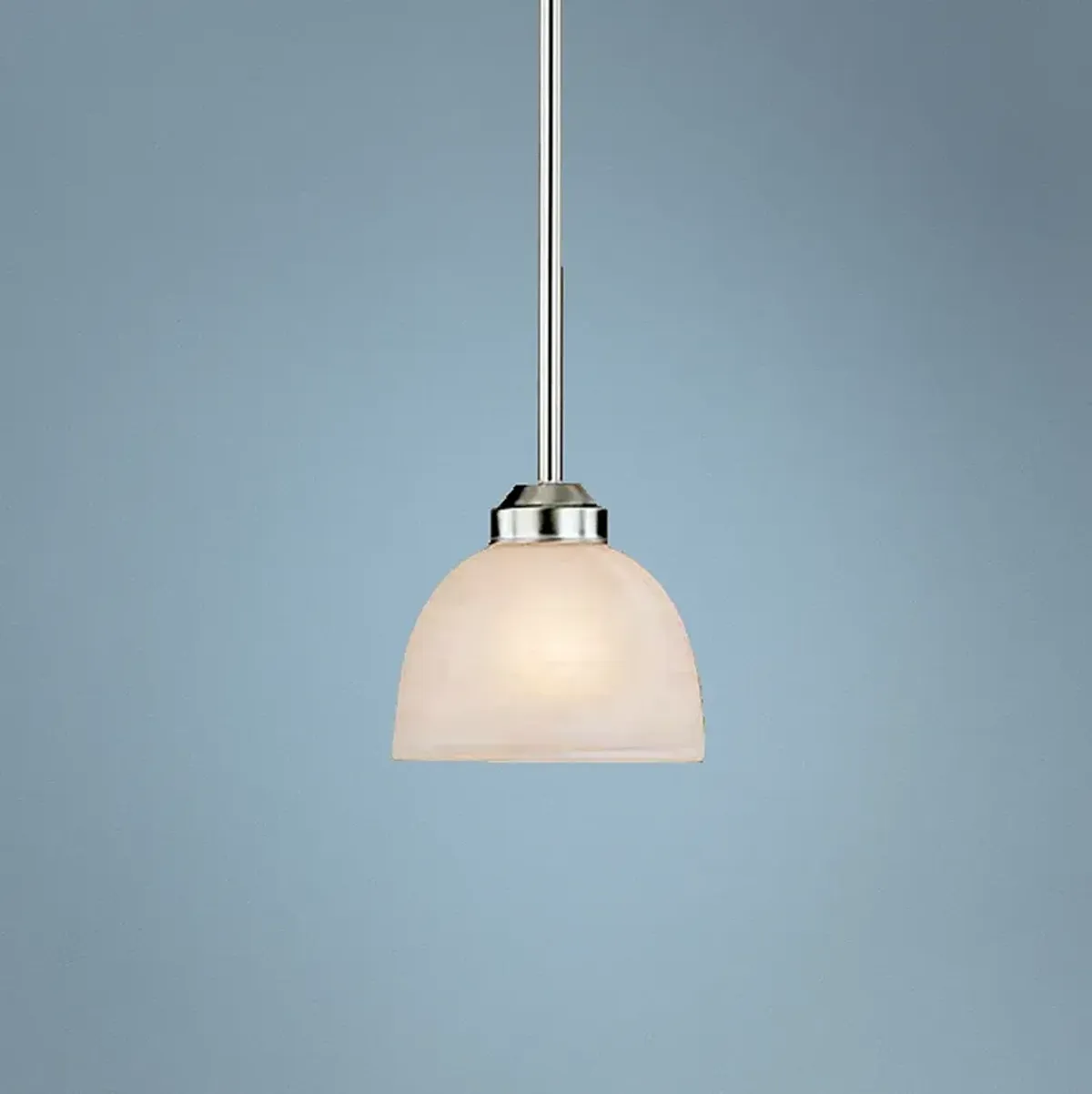 Minka Paradox Brushed Nickel 6 1/2" Wide Single Mini Pendant Light