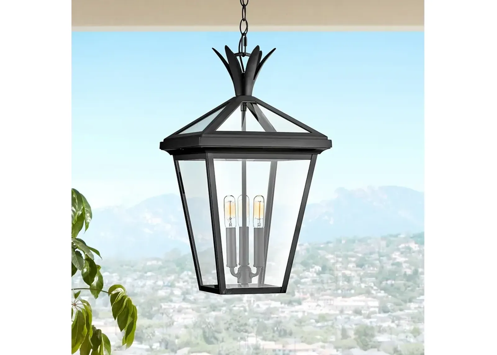 Hinkley Palma 21 1/2" High Black Outdoor Hanging Light