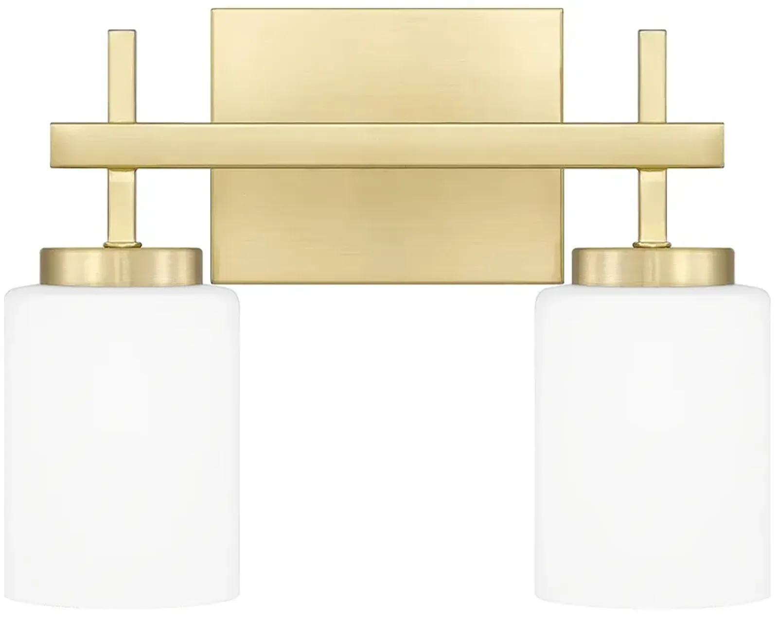 Wilburn 2-Light Integrated LED Satin Brass Vanity Light