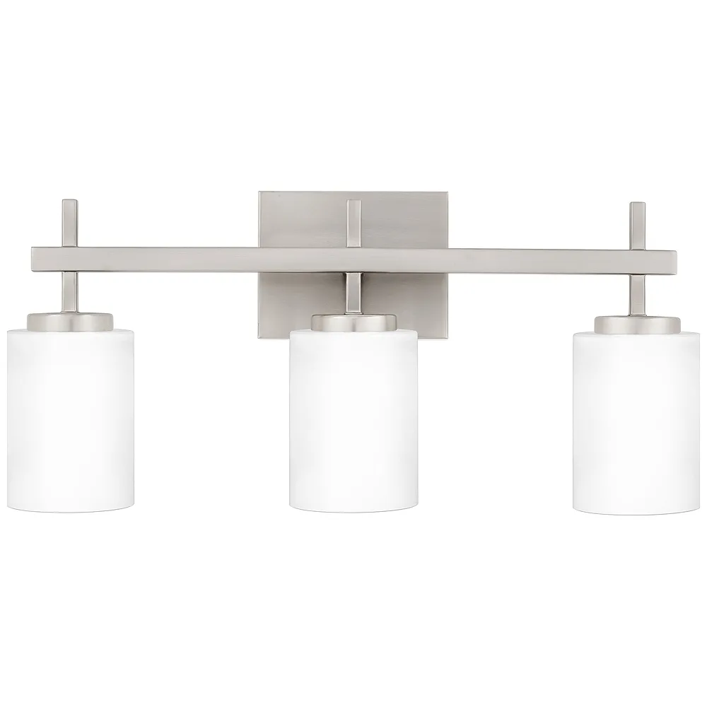 Wilburn 3-Light Integrated LED Brushed Nickel Vanity Light