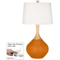 Cinnamon Spice Wexler Table Lamp with Dimmer