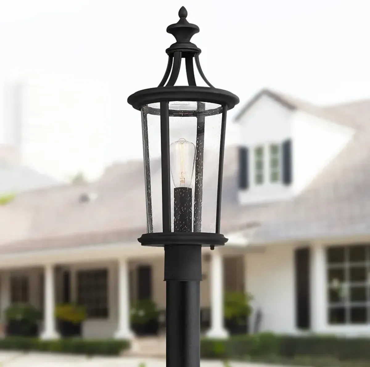 Leto 24 1/2" High Black Outdoor Post Light