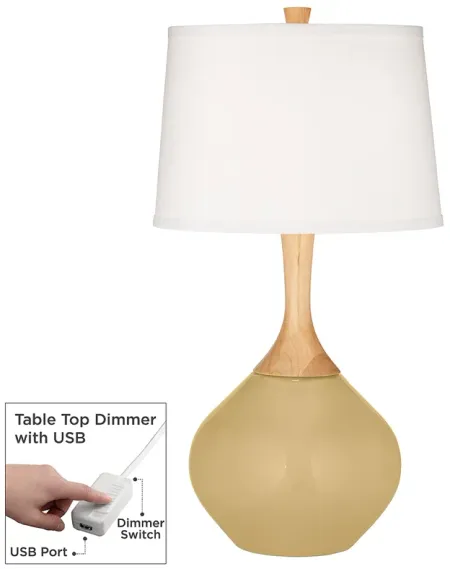 Humble Gold Wexler Table Lamp with Dimmer